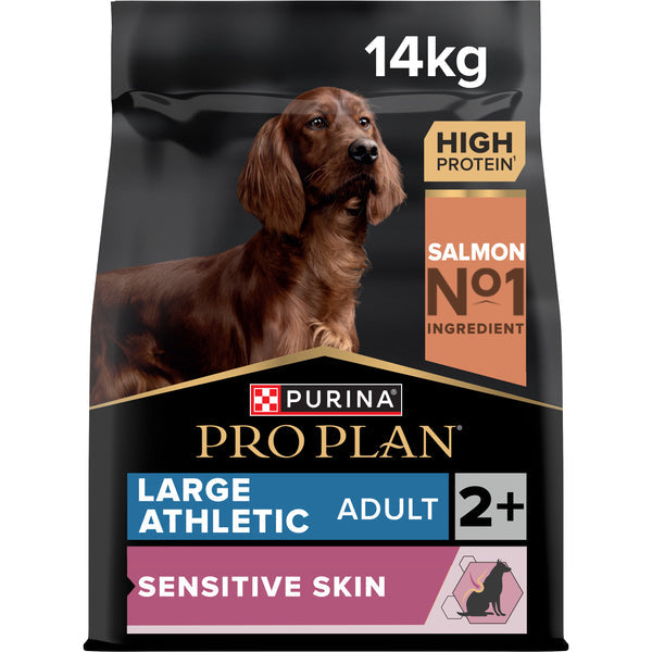 PURINA Pro Plan Adult Large Athletic Sensitive Skin Dry Dog Food With Salmon 14KG
