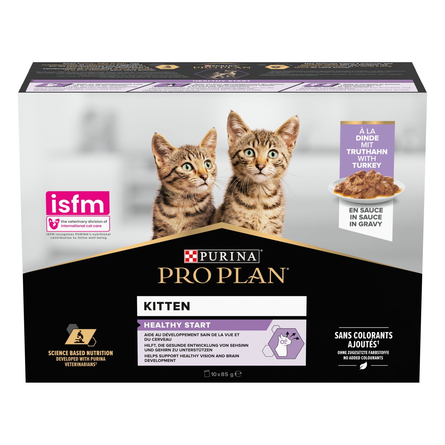 Purina Pro Plan Kitten, Wet Cat Food, Turkey in Gravy, Multipack