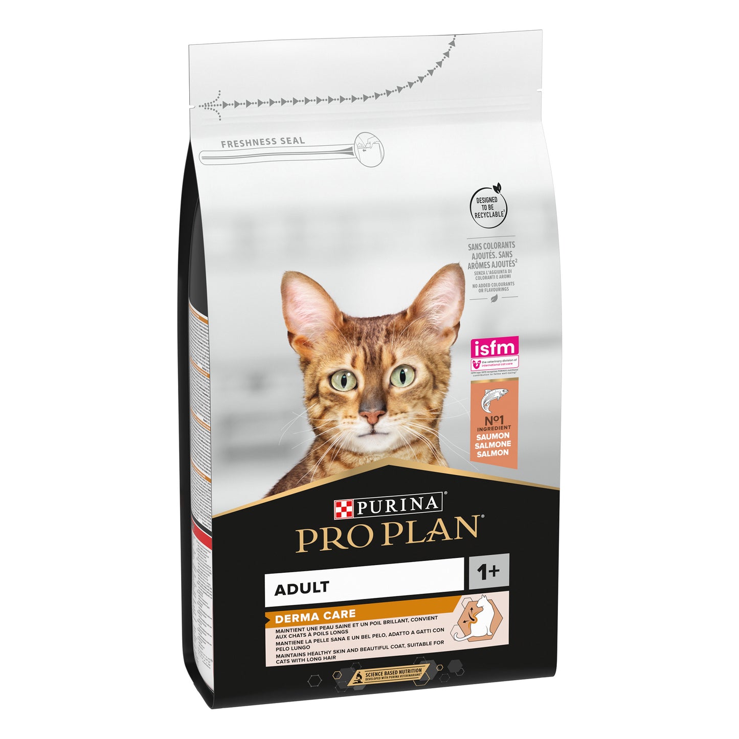 Purina Pro Plan Adult Derma Care, Dry Cat Food with Salmon, 1.5 kg