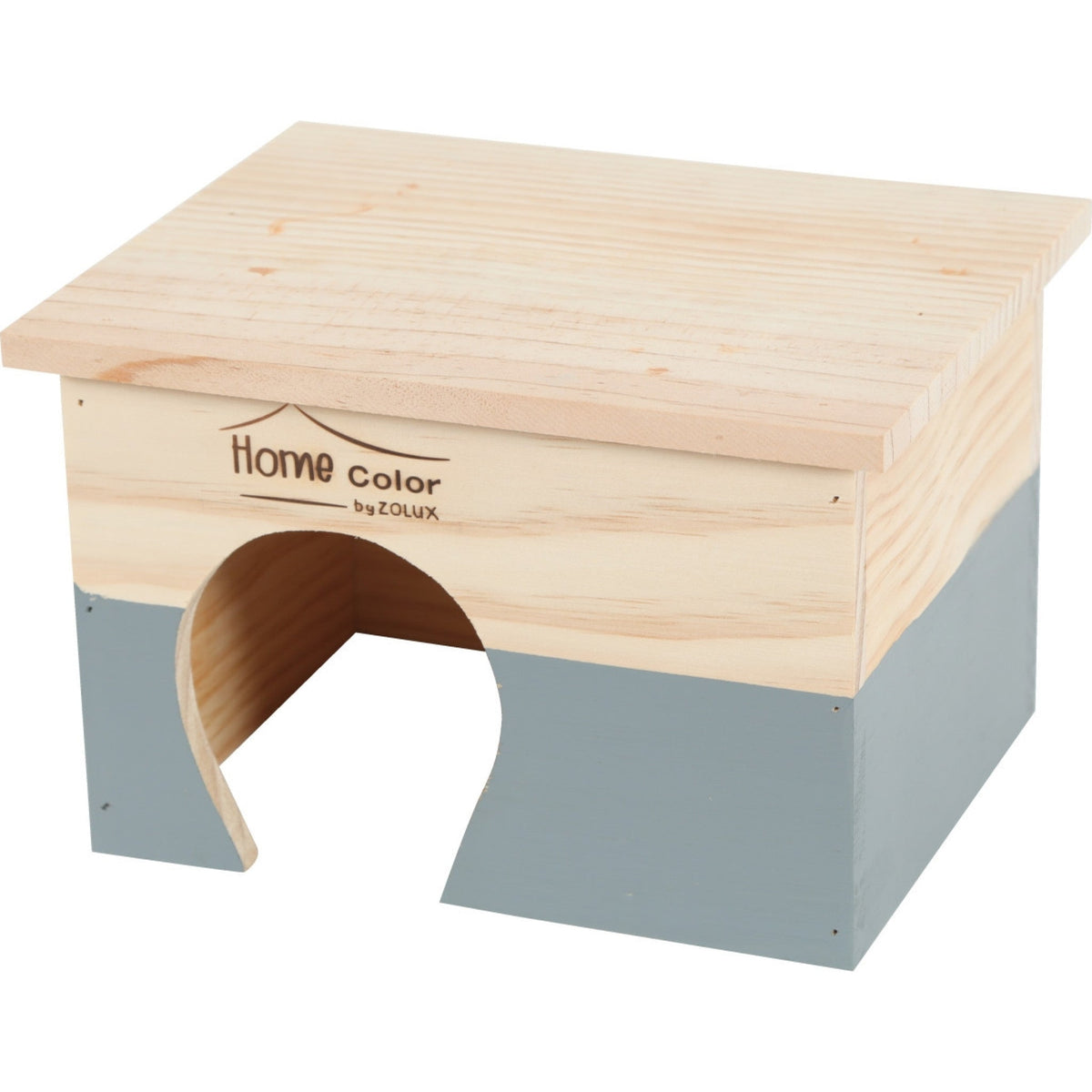 Zolux Rectangular Home Color Wooden House Grey, Medium