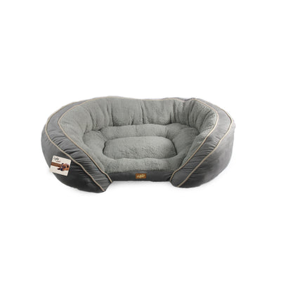 Luxury Lounge Bed Grey Large