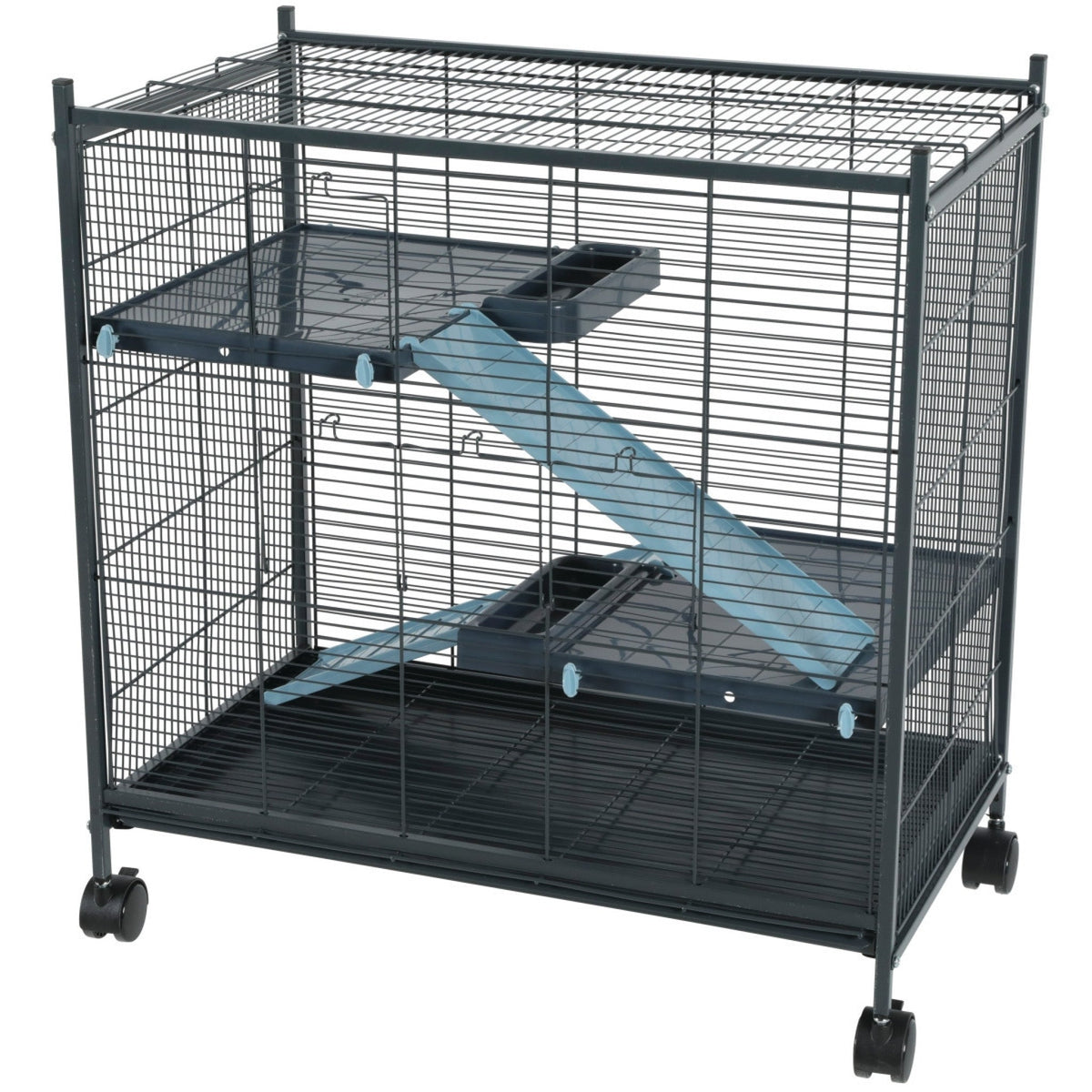 Zolux Rodent Cage Indoor 2 Mini Loft Blue