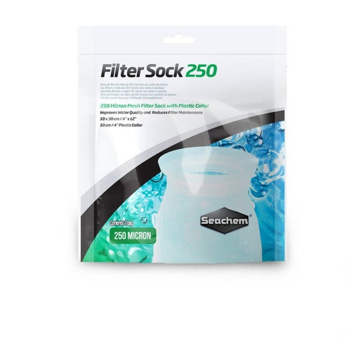 Seachem Filter Sock 250 micron mesh 10 x 30 cm
