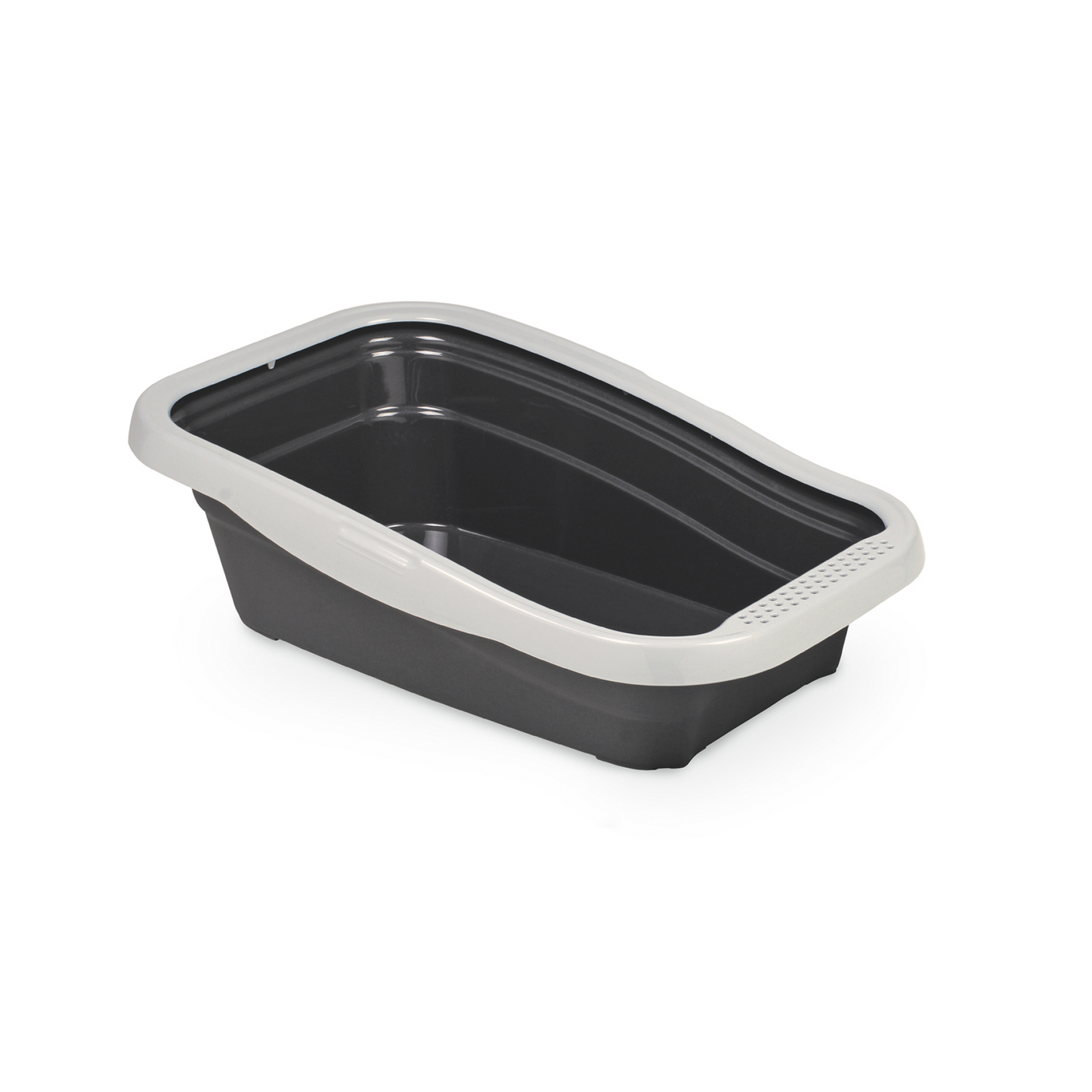Nella Cat Litter Tray with Frame Grey 58 x 37.5 x 18 cm