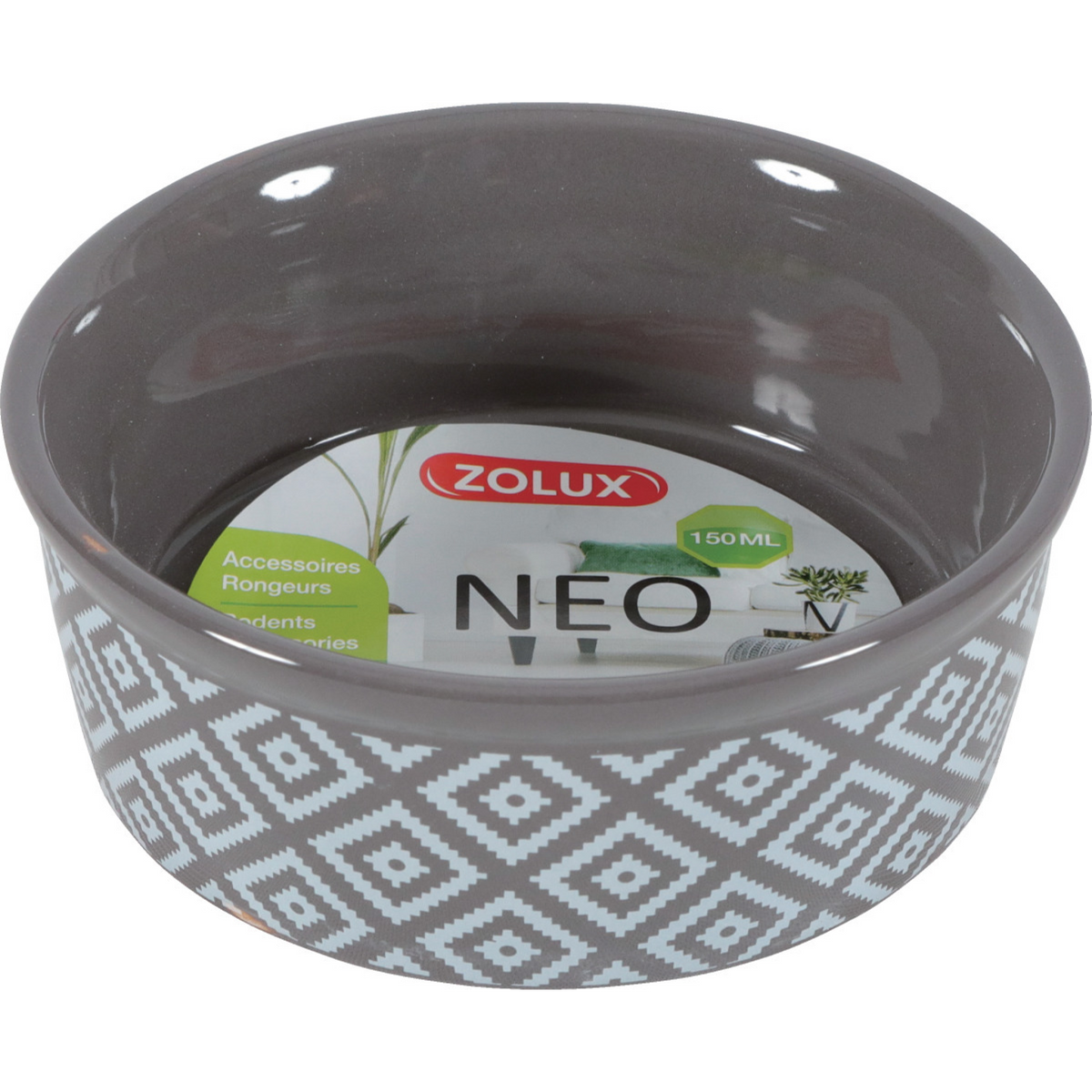 Zolux Neo Sandstone Bowl Grey, 150 ml