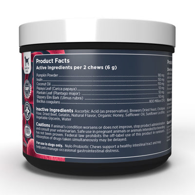 Nulo Probiotic Soft Chew for Dogs - 270g (90 ct. Jar)