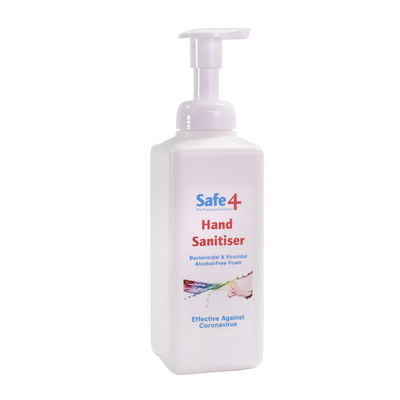 Safe4 Virucidal Foam Hand Sanitiser, 600 ml