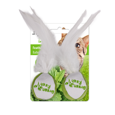 Green Rush Feather Ball