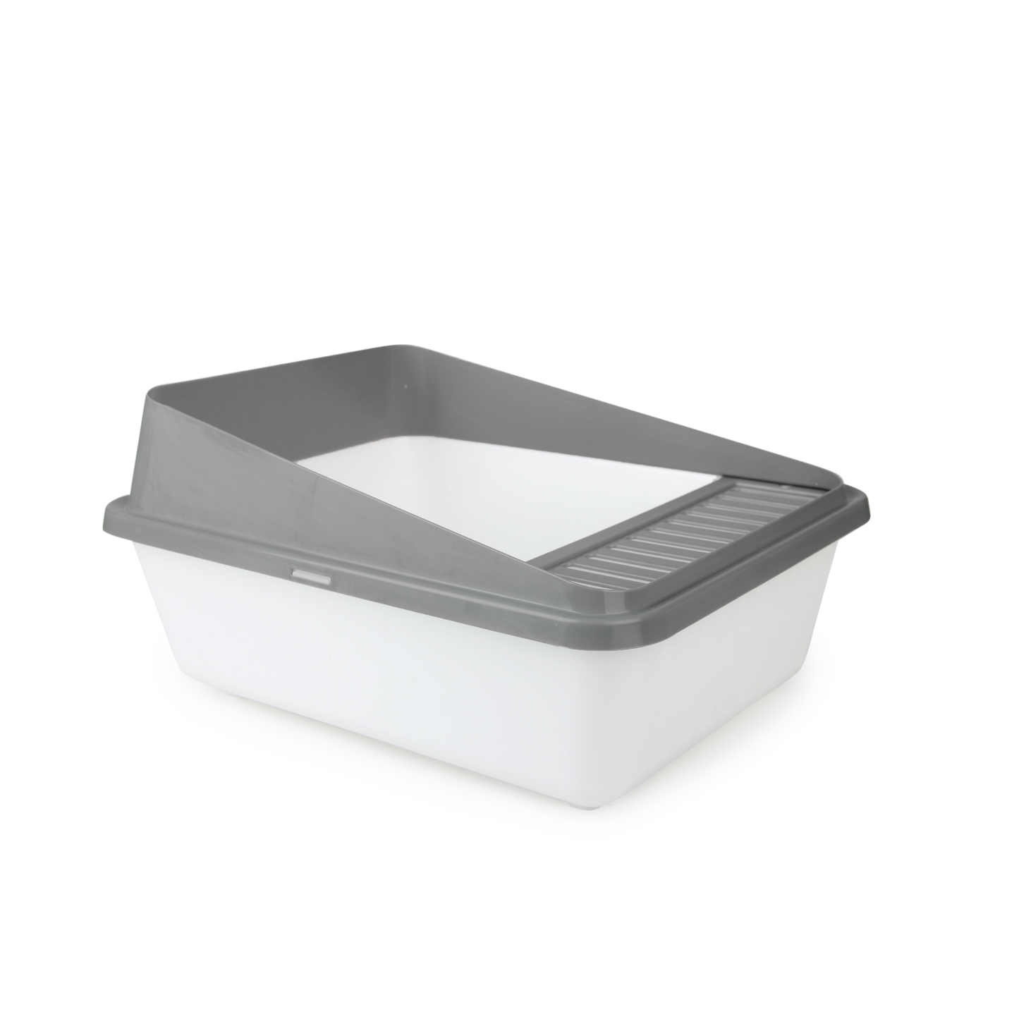 Go Fresh High Back Cat Litter Box Large Grey