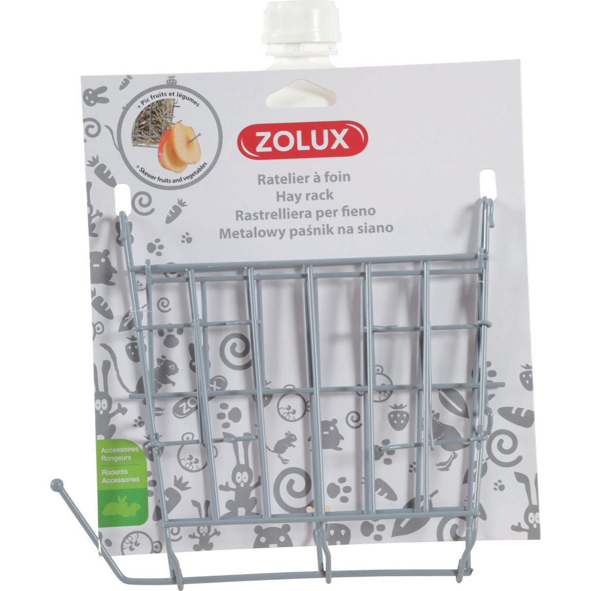 Zolux Metal Hay Rack Grey