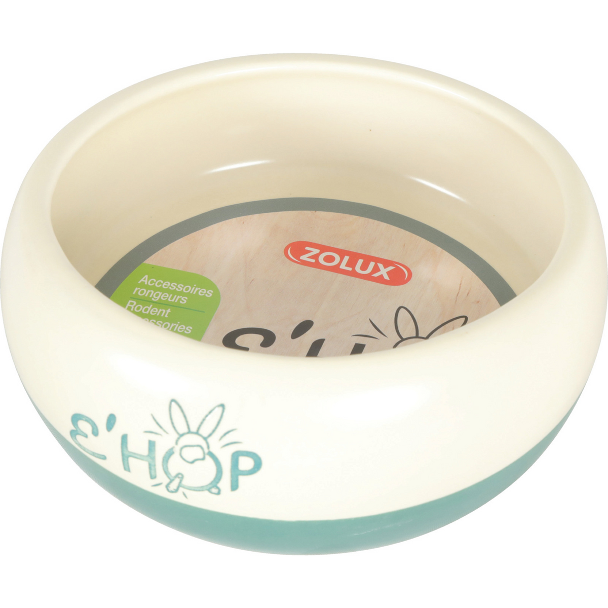 Zolux Ehop Ceramic Bowl Green, 300 ml