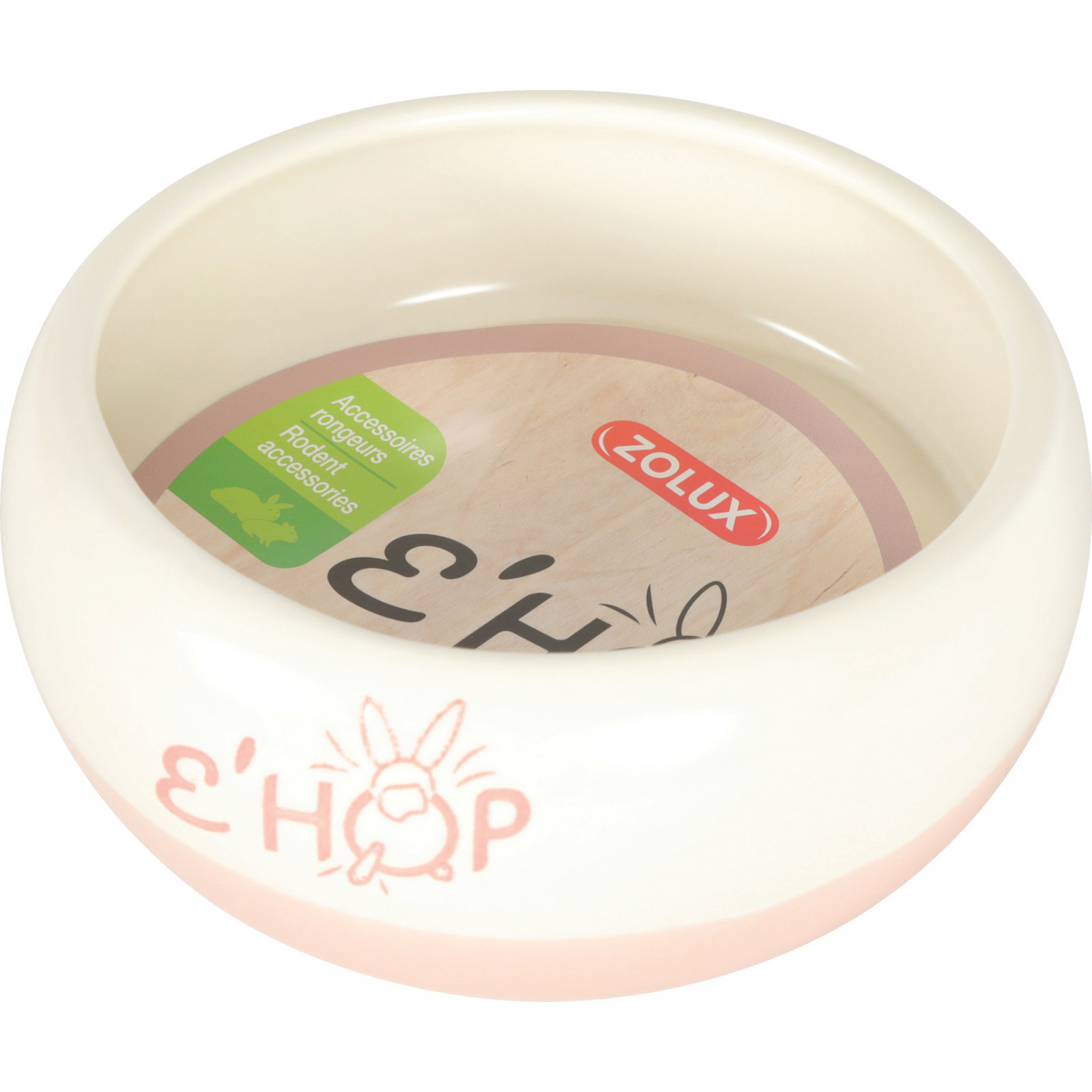 Zolux Ehop Ceramic Bowl Pink, 300 ml