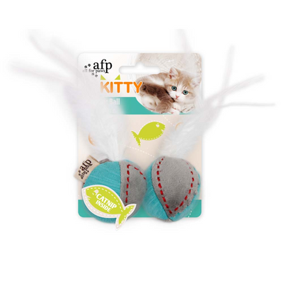 Kitty Feather Ball Turquoise