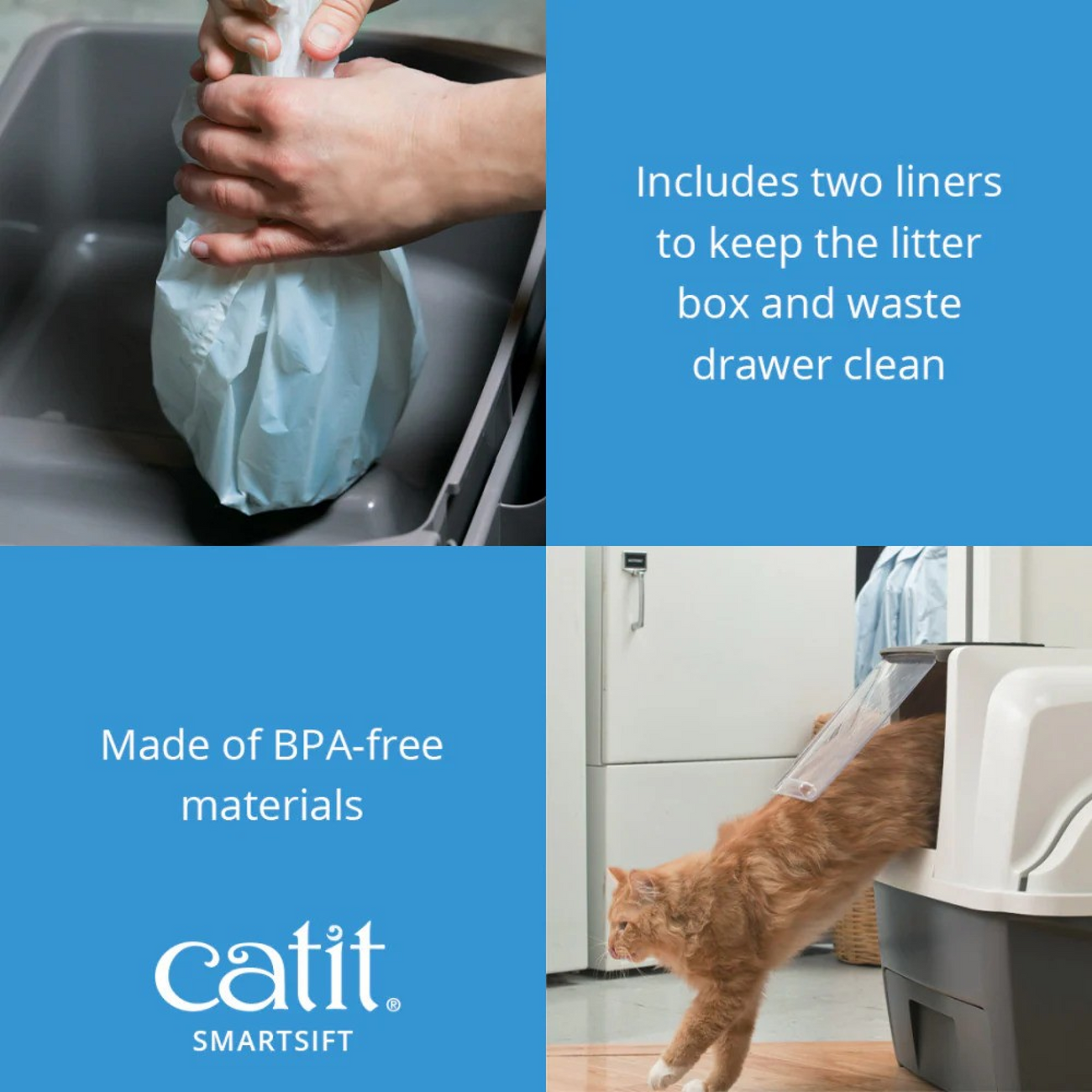 Catit SmartSift Sifting Cat Pan - Automatic Litter Sifting System