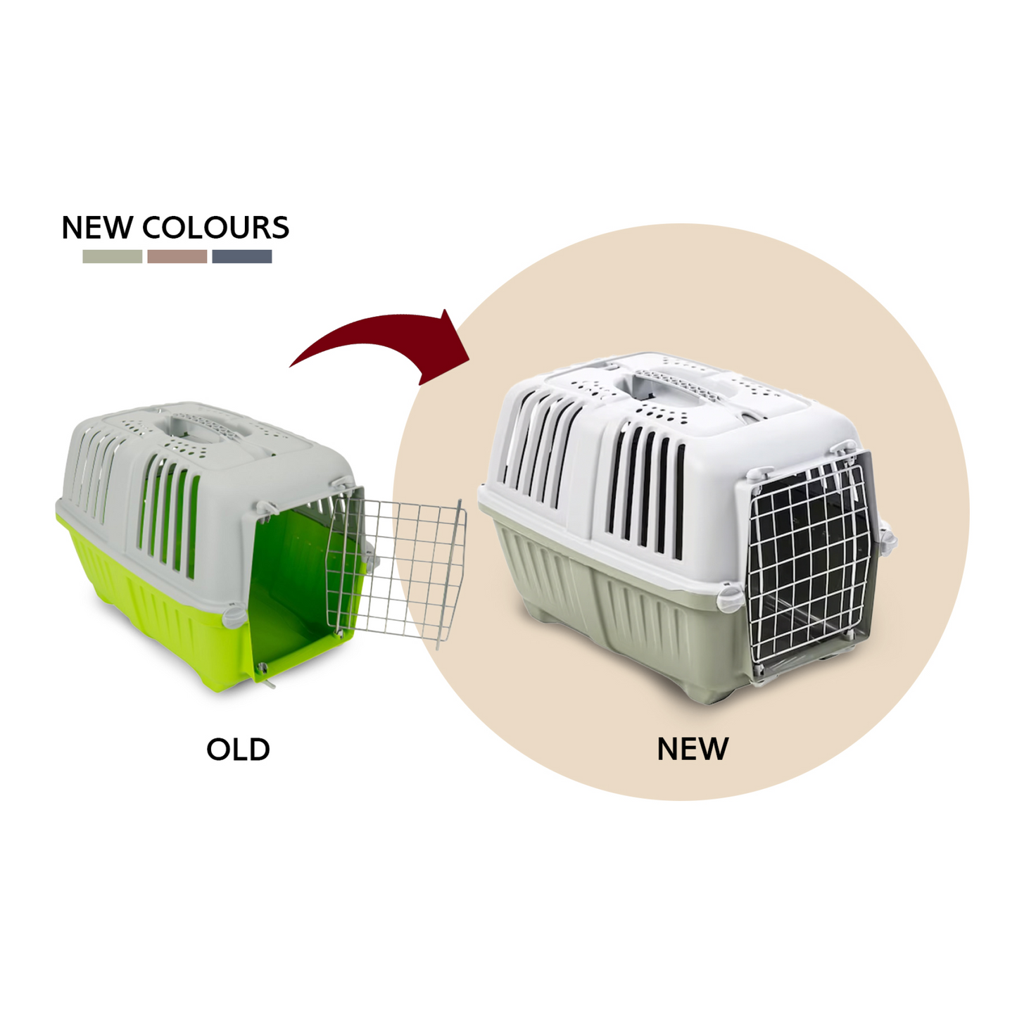 Pratiko 1 Pet Carrier Olive Green Small
