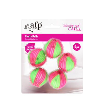 Modern Cat Fluffy Balls 5/pk