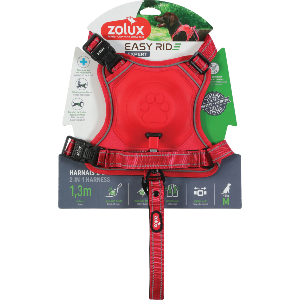 Zolux Easyride Harness Red, Medium
