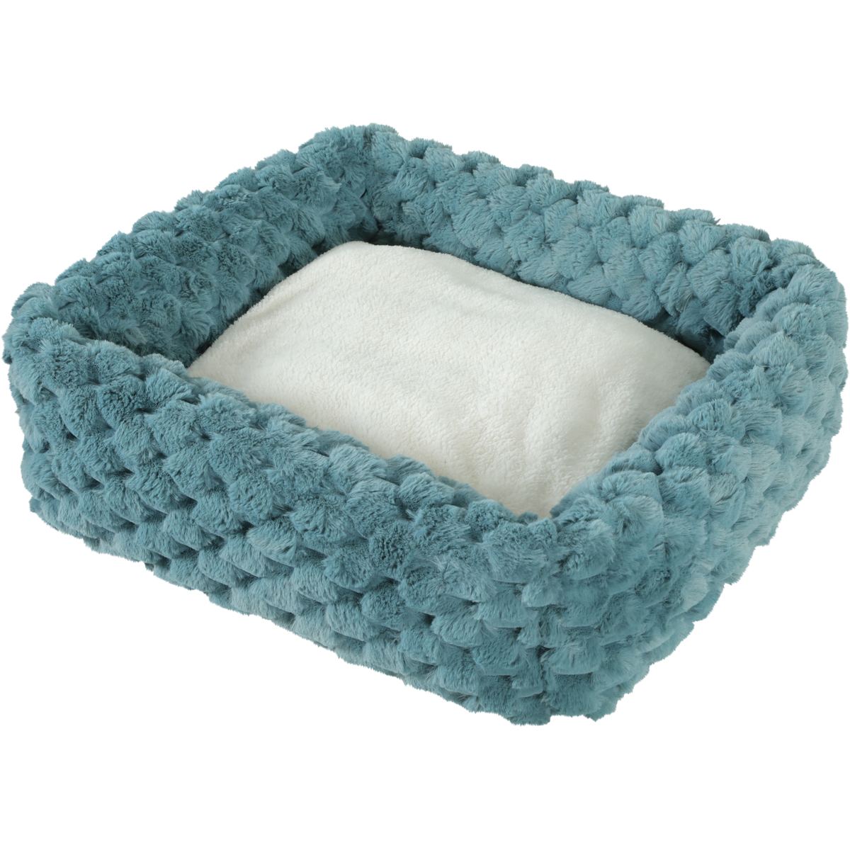Zolux Abelha Squared Pet Bed Blue, XLarge