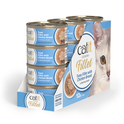 Catit Cuisine Tuna Fillet with Chicken, Wet Food for Adult Cats