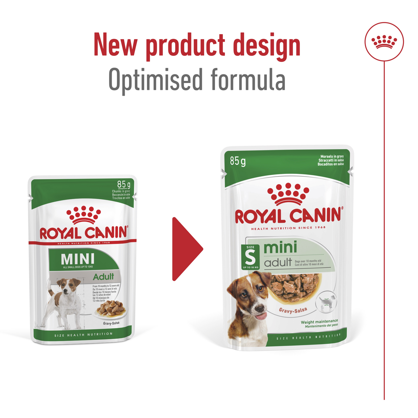 Royal Canin Size Health Nutrition Mini Adult (WET FOOD - Pouches) 12 x 85g