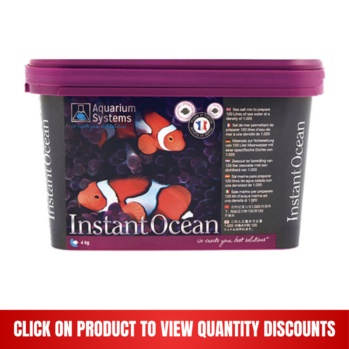 Aquarium Systems Instant Ocean 4 kg/120 L