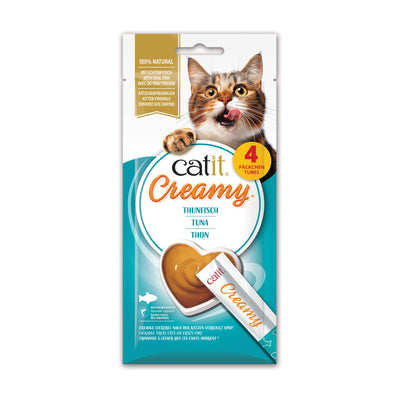 Catit Creamy Lickable Treats, Tuna, 12pk/box