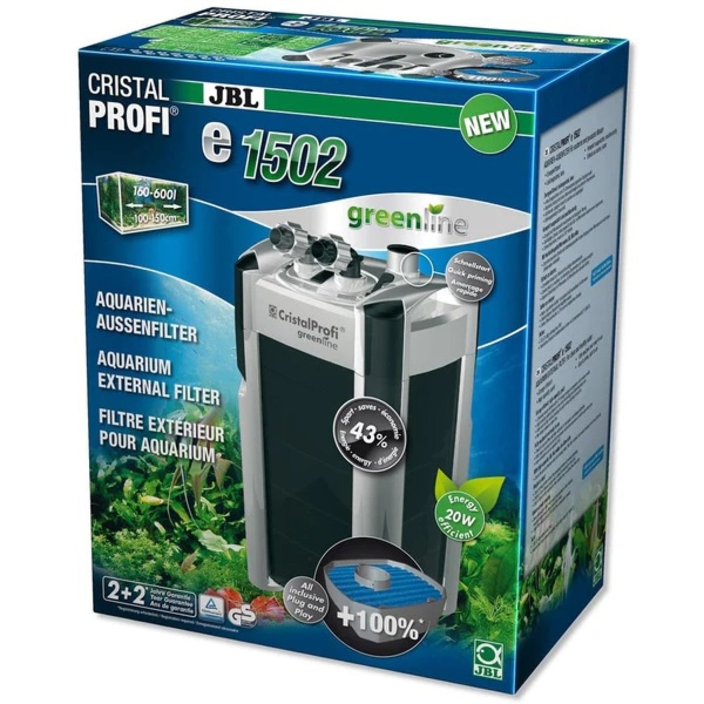 JBL CristalProfi E1502 greenline UK-plug