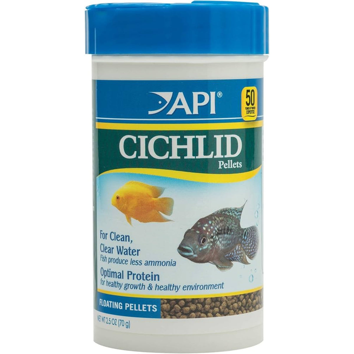 API Pellets Cichlid Fish Food 2.5 oz