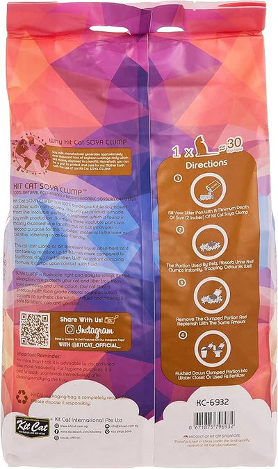 KitCat SoyaClump Soyabean Litter Confetti 7L