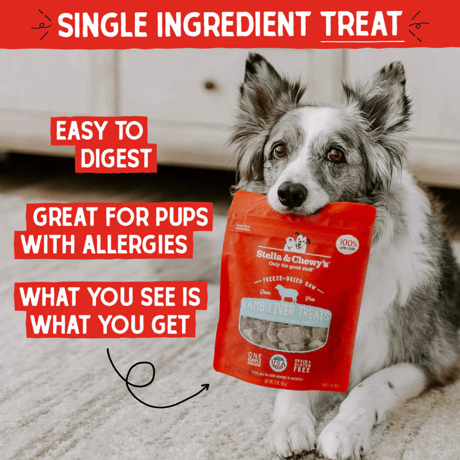 Stella & Chewy's Lamb Liver Treats - 3 oz
