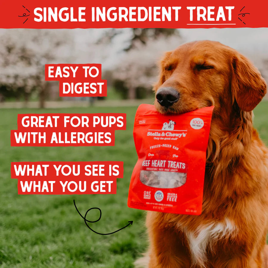 Stella & Chewy's Beef Heart Treats - 3 oz