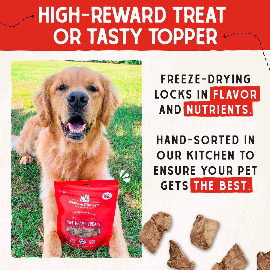 Stella & Chewy's Beef Heart Treats - 3 oz
