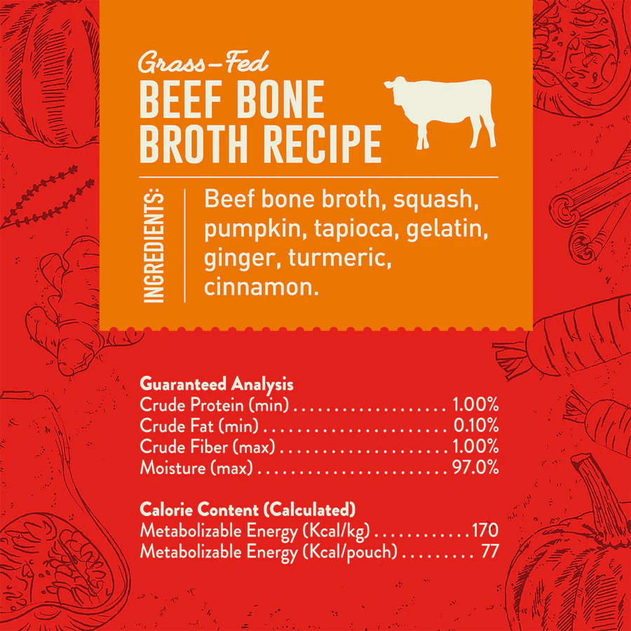 Stella & Chewy's Bountiful Bone Broth Grass Fed Beef Recipe - 16 oz