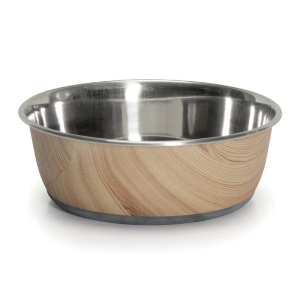Camon “Durapet Selecta Cubic Printing” Steel Bowl