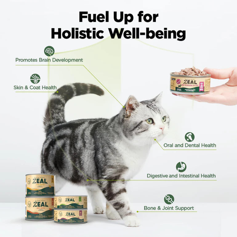 Zeal Grain Free Canned Cat Food 90g (Chicken Recipe)