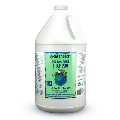 Earthbath Hot Spot Relief Shampoo, Tea Tree Oil & Aloe Vera, Helps Soothe Hot Spots & Skin Conditions, Made in USA, 128 oz (1 Gallon )