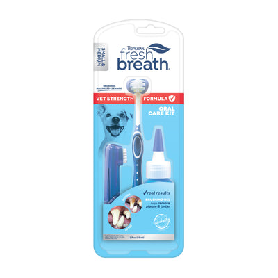 Tropiclean Vet Strength Oral Care Kit – Sm/Md for Dogs