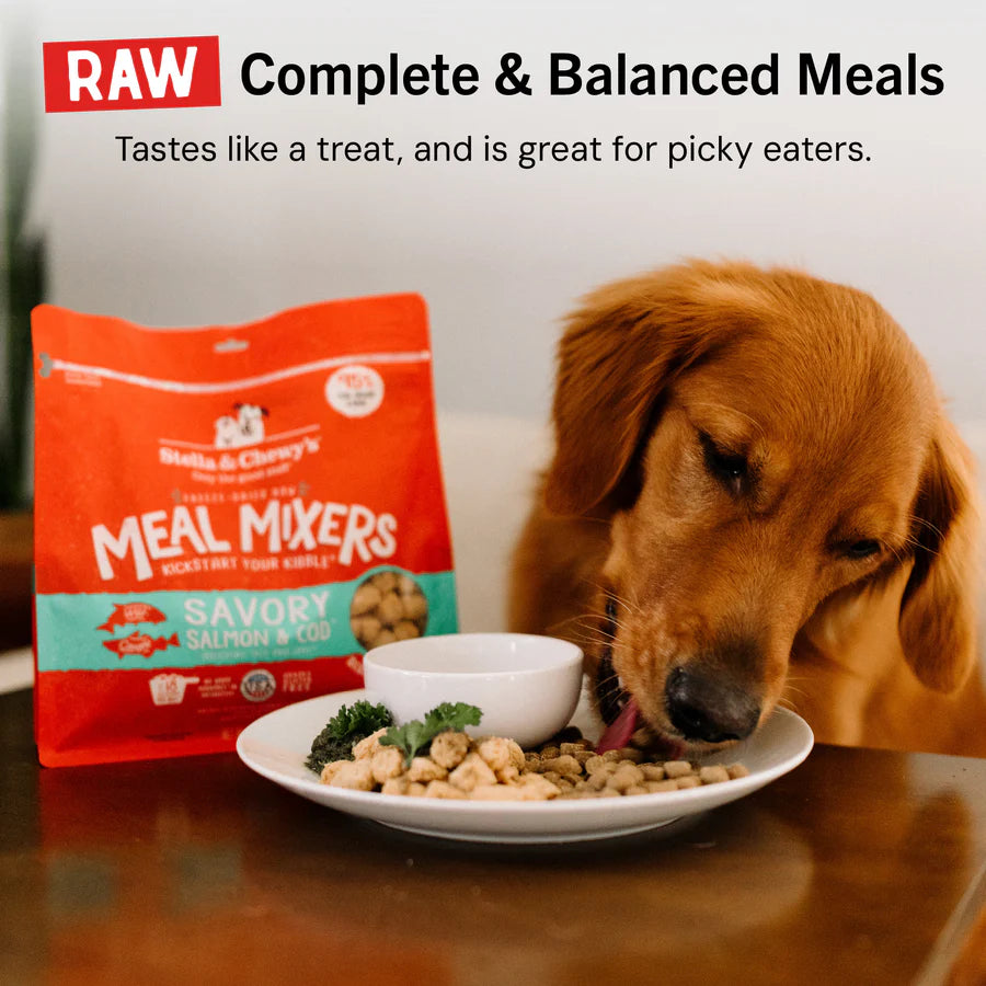 Stella & Chewy's Dog Freeze Dried Savory Salmon & Cod Meal Mixers - 8 oz