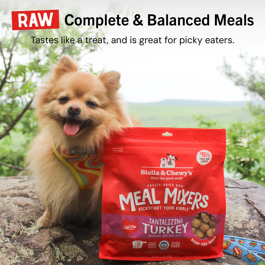 Stella & Chewy's Dog Freeze Dried Tantalizing Turkey Meal Mixers - 8 oz