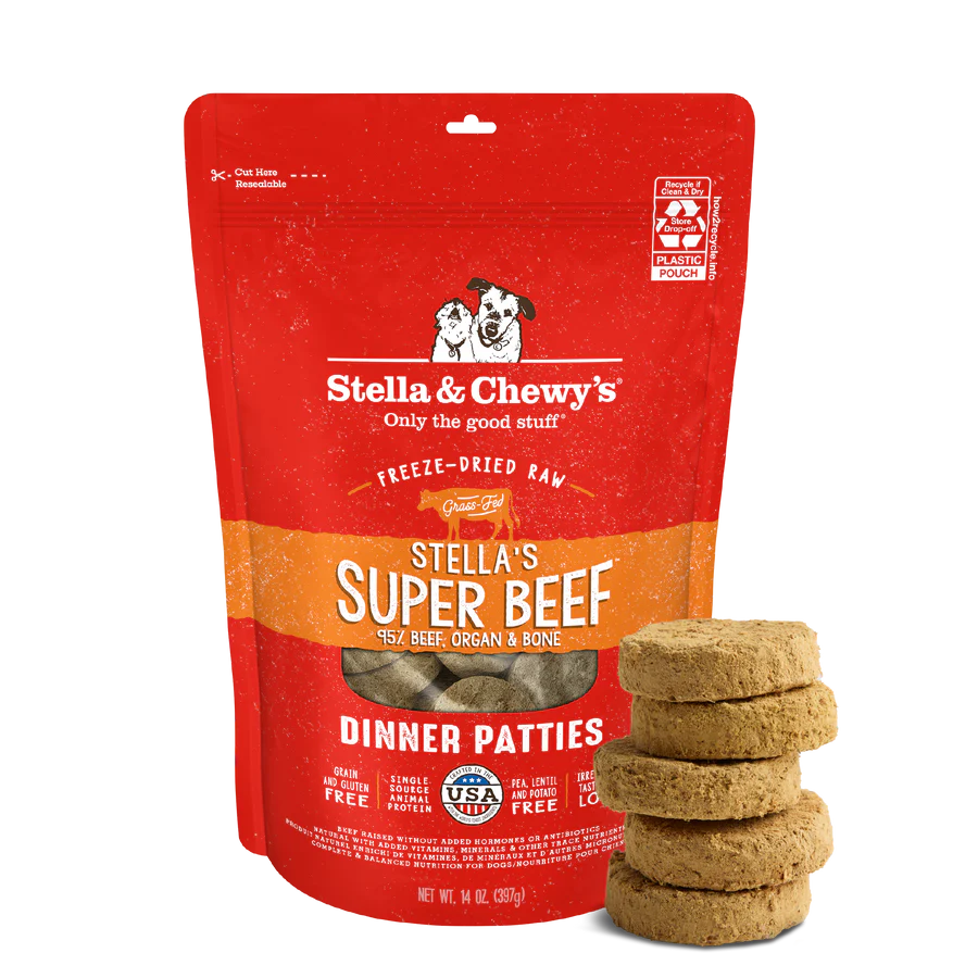 Stella & Chewy's Dog FD Stella's Super Beef Patties