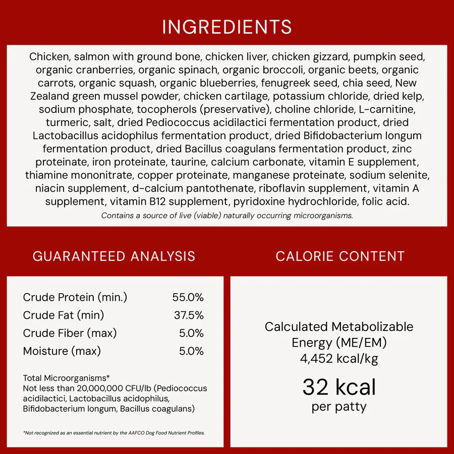 Stella & Chewys Dog FD Perfectly Puppy Chicken & Salmon Patties - 14oz