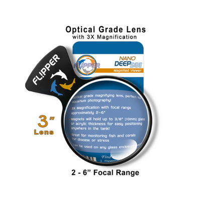 Flipper Deepsee Nano Magnified Magnetic Aquarium Viewer 3inches