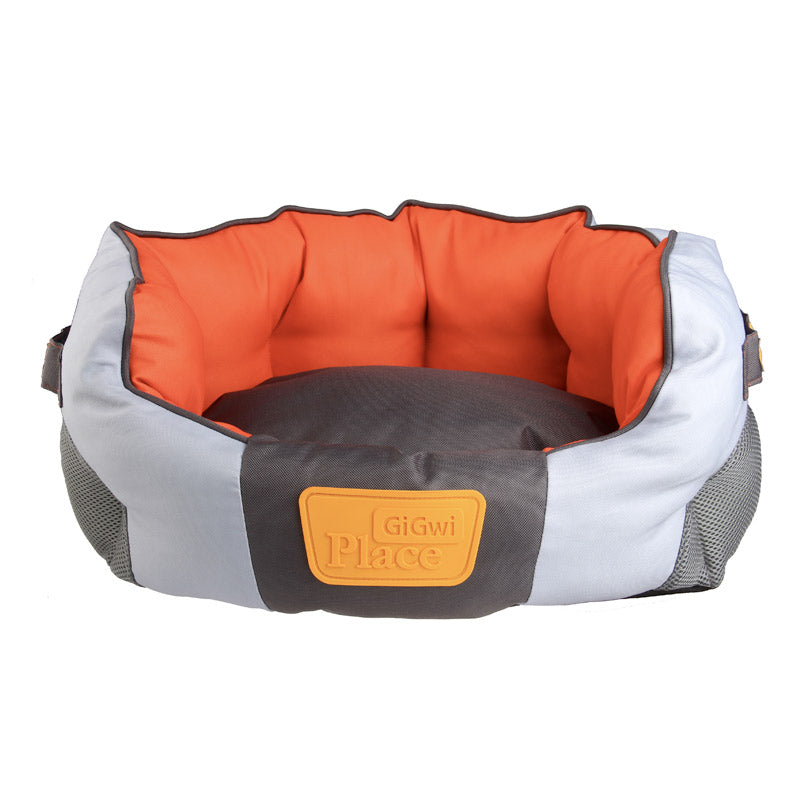 Gigwi Place Soft Bed Canvas TPR Red & Orange - Small