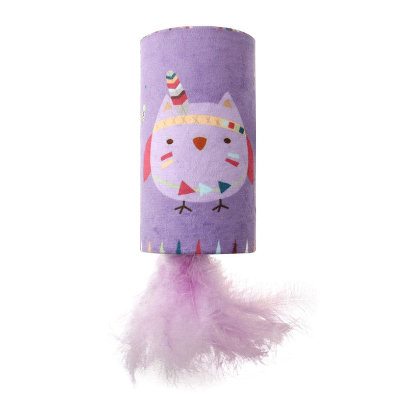 Happy Indian Melody TubeOwl with Feather & Sound Chip
