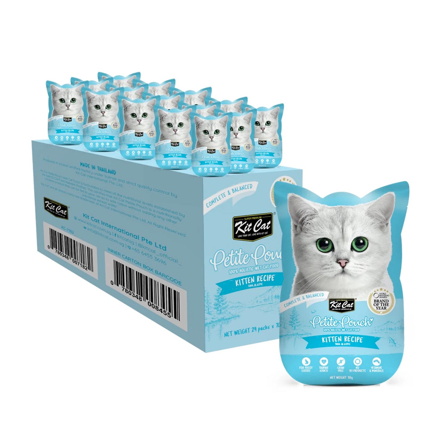 Kit Cat Petite Pouch 70g Kitten Tuna (1 Box -24pcs)