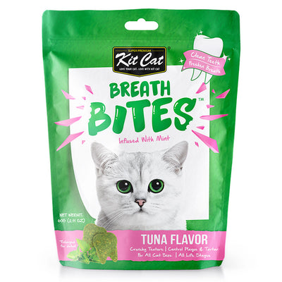 Kit Cat Breath Bites Tuna Flavor 60g Cat Dental Treat