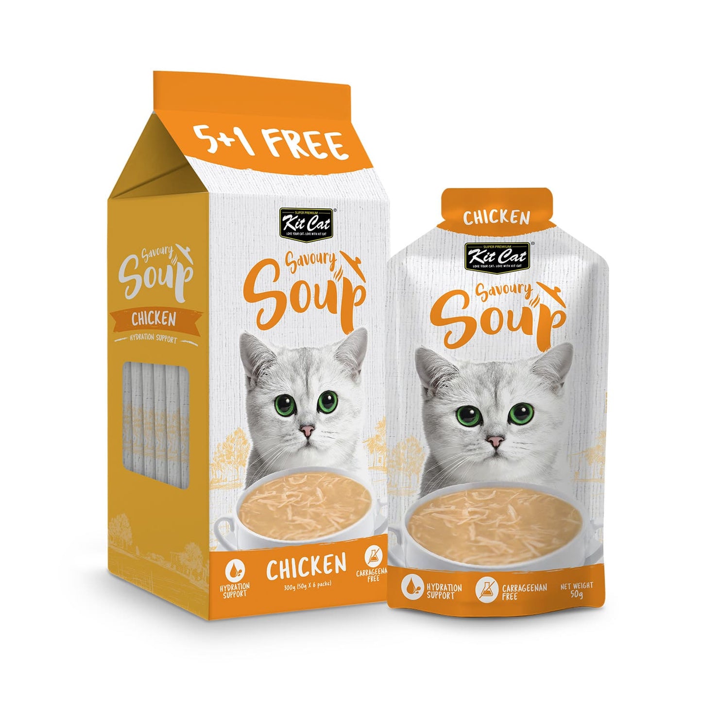 Kit Cat Savoury Soup Chicken 300g ( 6 X 50g )
