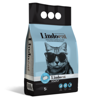 LindoCat White Bentonite Soaply - Scented Cat Litter