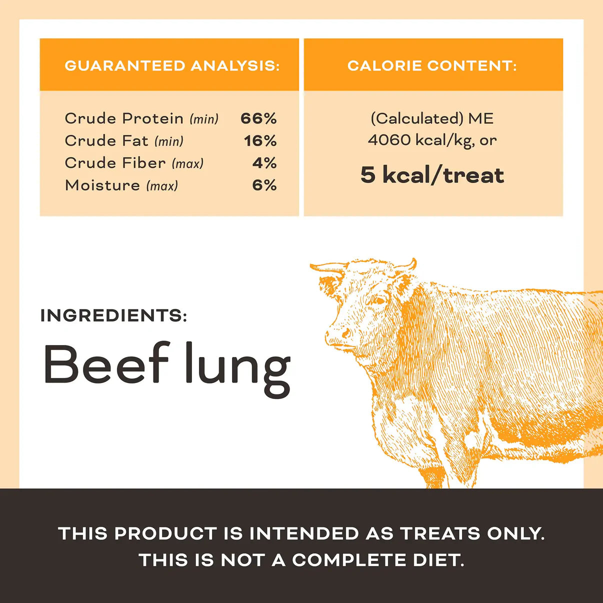 Primal Lets All Get A Lung Beef Dehydrated Treat 1.5oz