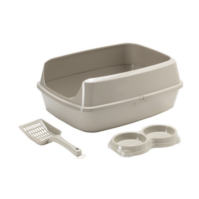 Moderna Kitcat Starterkit Large Warm Grey Cat Litter Boxes
